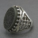 مردانه درشت با حکاکی صلوات _کد:28250 مردانه درشت با حکاکی صلوات _کد:28250