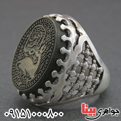 انگشتر یشم خاص با حکاکی یا ضامن آهو _کد:28252