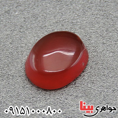 نگین انگشتر عقیق یمنی سرخ و آبدار خوشرنگ و زیبا _کد:28299