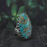 انگشتر فیروزه نیشابوری زیبا مردانه