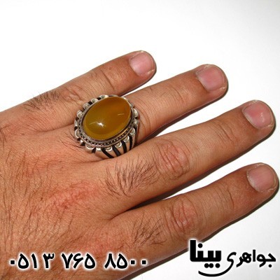 انگشتر عقیق یمنی مردانه سلطانی