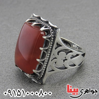 انگشتر عقیق یمنی سرخ خوشرنگ و خاص مردانه انگشتر عقیق یمنی سرخ خوشرنگ و خاص مردانه