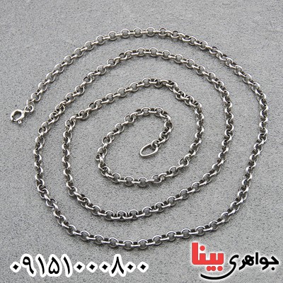 زنجیر نقره ترک با روکش رودیوم خاص