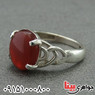 انگشتر عقیق یمنی زنانه خوشرنگ و خاص زیبا _کد:28725
