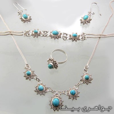 سرویس فیروزه نیشابوری صاف و خوشرنگ