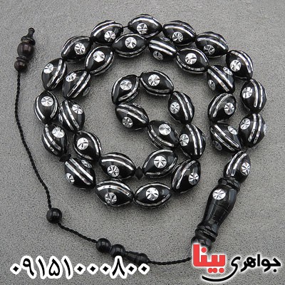 تسبیح کشکول (کوک) درشت 33 دانه ای مرصع کاری شده خاص و زیبا _کد:28789