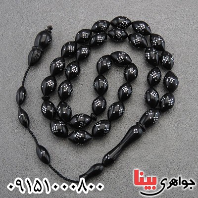 تسبیح کشکول (کوک) و مرصع کاری خاص و زیبا 33 دانه ای _کد:28793