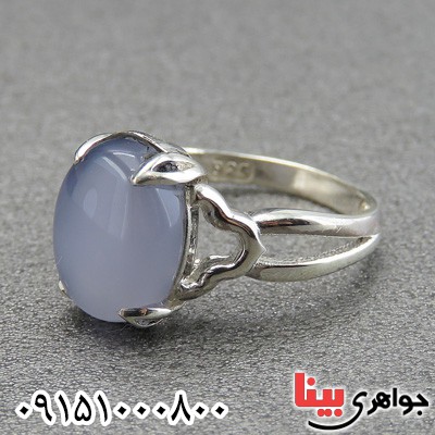 انگشتر عقیق یمنی کبود زنانه خاص و شیک