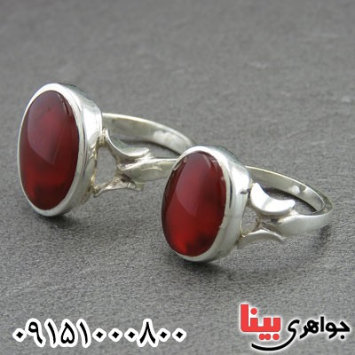 انگشتر عقیق یمنی ست فاخر دست ساز همراه با حرز _کد:29038