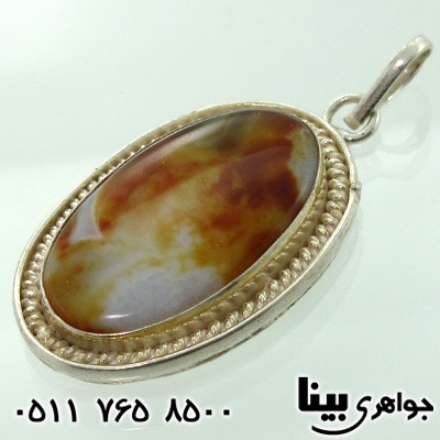 گردنبند عقیق شجری طرح برزخ