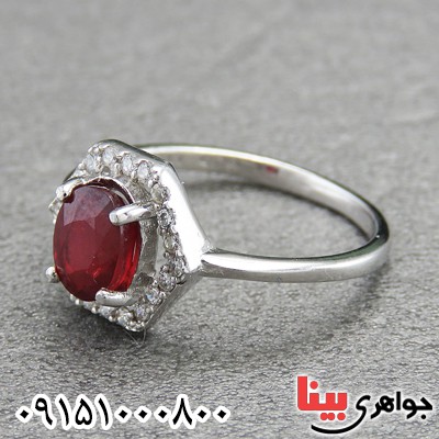 انگشتر یاقوت سرخ آفریقایی خوشرنگ و خاص زنانه