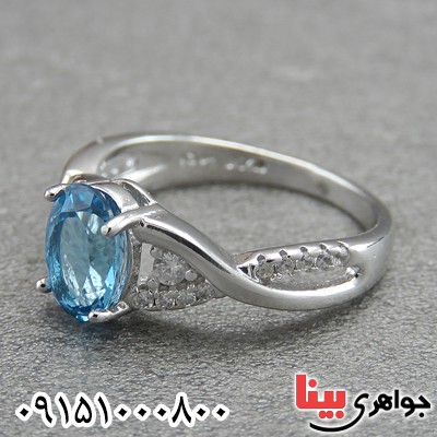 انگشتر توپاز عالی خاص و زیبا زنانه _کد:29195