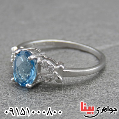انگشتر توپاز زنانه خوشرنگ شیک عالی