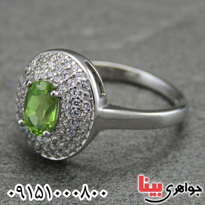 انگشتر زبرجد خوشرنگ شیک خاص و زیبا _کد:29208
