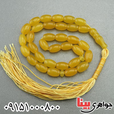 تسبیح عقیق شرف الشمس 33 دانه ای خاص و زیبا خوشرنگ _کد:29272
