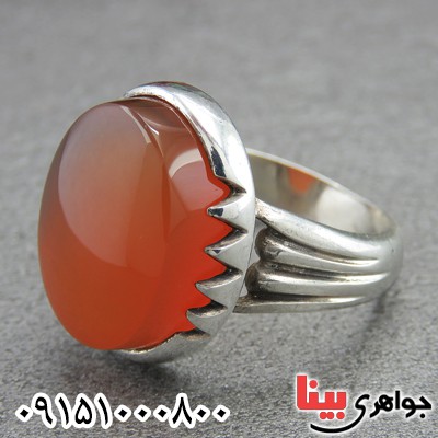 انگشتر عقیق یمنی مردانه شیک و خاص زیبا
