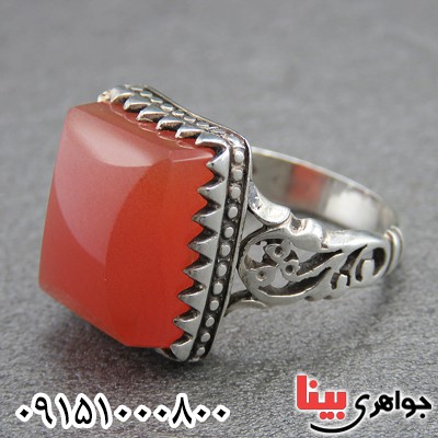 انگشتر عقیق یمنی مردانه عالی زیبا و خاص _کد:29306