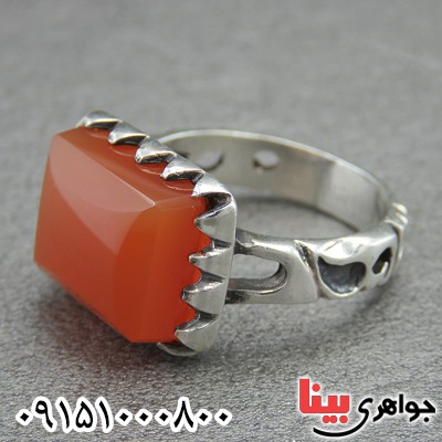 انگشتر عقیق یمنی عالی مردانه خاص _کد:29307