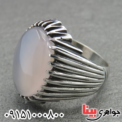 انگشتر عقیق یمنی کبود خاص عالی خوشرنگ