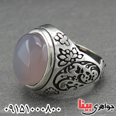 انگشتر عقیق یمنی کبود درشت مردانه عالی و زیبا _کد:29339