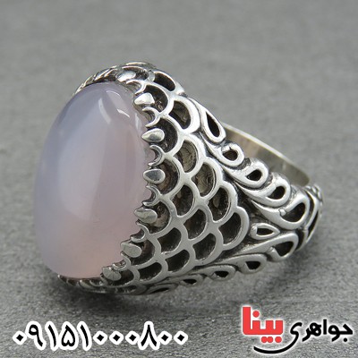 انگشتر عقیق یمنی کبود درشت مردانه زیبا و خاص _کد:29345