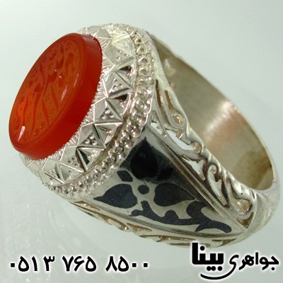 انگشتر عقیق یمنی مردانه فاخر موزه ای