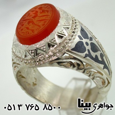 انگشتر عقیق یمنی مردانه فاخر موزه ای