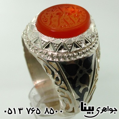 انگشتر عقیق یمنی مردانه فاخر موزه ای