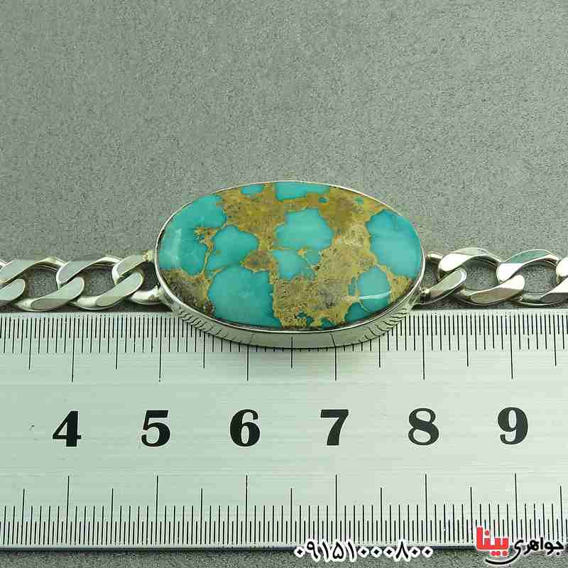 دستبند فیروزه لاکچری زیبا و خوشرنگ خاص _کد:29361