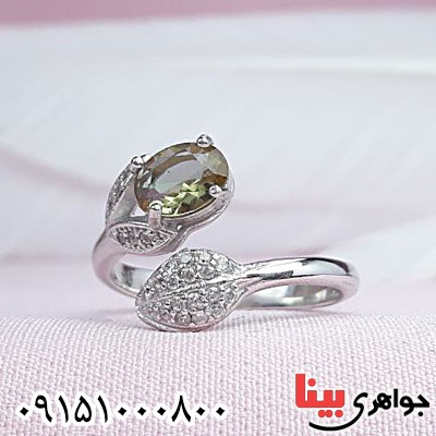 انگشتر الکساندریت زنانه رودیوم خاص و شیک