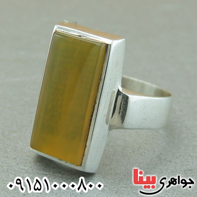 انگشتر عقیق شرف الشمس مردانه حرز دار خاص _کد:29527