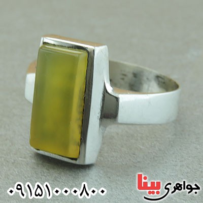 انگشتر عقیق شرف الشمس خاص مردانه همراه با حرز _کد:29535