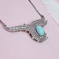 گردنبند فیروزه نیشابوری زنانه بسیار خاص