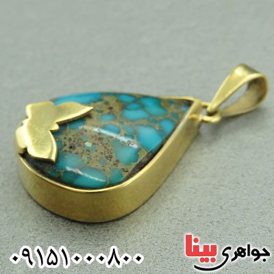 گردنبند فیروزه نیشابوری شجری خاص زنانه _کد:29619