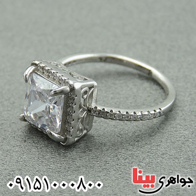 انگشتر نقره خاص رودیوم شیک _کد:29643