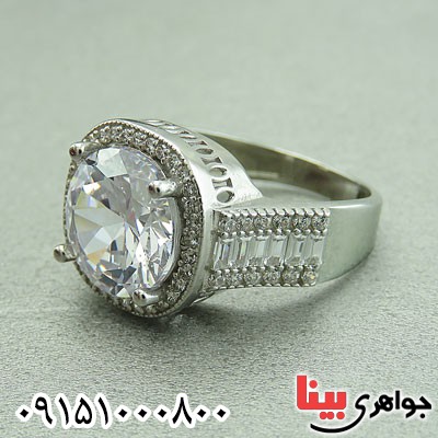 انگشتر نقره رودیوم زنانه خاص رودیوم _کد:29654