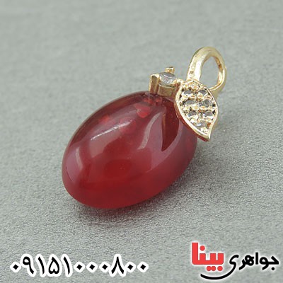 گردنبند عقیق قرمز خراسانی خاص زنانه