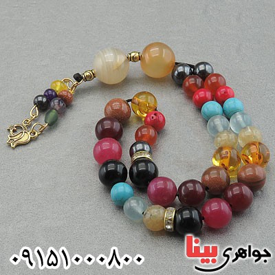 تسبیح چند جواهر خاص مناسب سنگ درمانی و انرژی درمانی _کد:29713