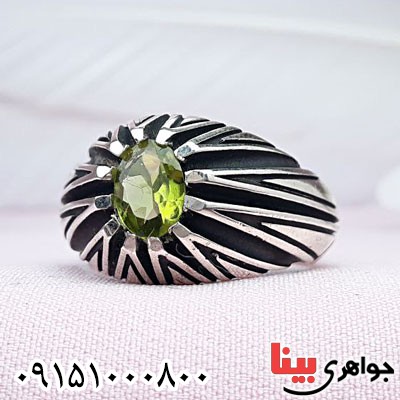 انگشتر زبرجد مردانه خاص و شیک زیبا