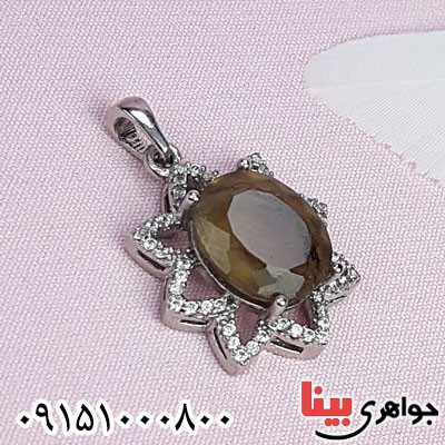 گردنبند الکساندریت زنانه رودیوم خاص و شیک