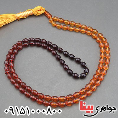 تسبیح کهربا بلونی 101 دانه ای فاخر و زیبا _کد:29830