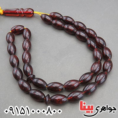 تسبیح کهربا 33 دانه ای فاخر خاص و شیک _کد:29833