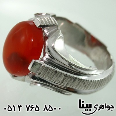 انگشتر عقیق یمنی مردانه فاخر کلاسیک