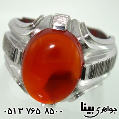 انگشتر عقیق یمنی مردانه فاخر کلاسیک