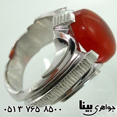 انگشتر عقیق یمنی مردانه فاخر کلاسیک