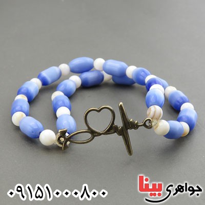 دستبند چند جواهر خوشرنگ بسیار زیبا _کد:29877