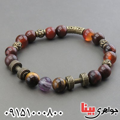دستبند چند جواهر سنگ درمانی زیبا و خاص _کد:29885
