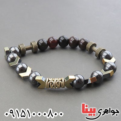 دستبند چند جواهر مردانه خوشرنگ و خاص _کد:29886