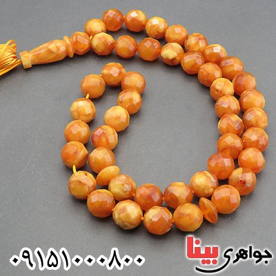 تسبیح کهربا 33 دانه ای فاخر خاص و شیک _کد:29941