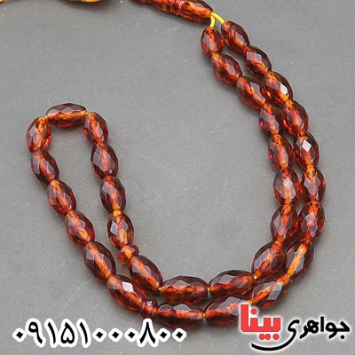 تسبیح کهربا 33 دانه ای خوشرنگ خاص و شیک _کد:29947